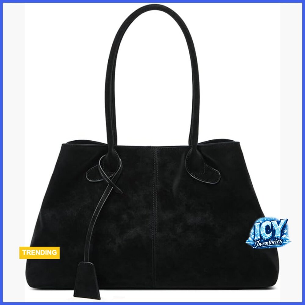 Suede Tote Shoulder Bag Hobo Crossbody Large Capacity Retro